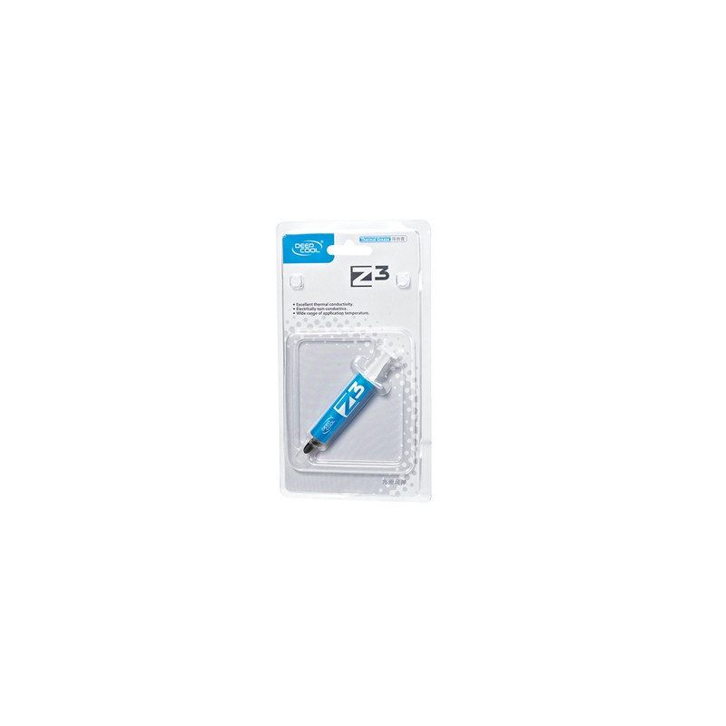 DeepCool Z3 Thermal Compound Syringe  6.5g  Silver Grey  High Performance with Excellent Thermal Conductivity  High Compatibilit