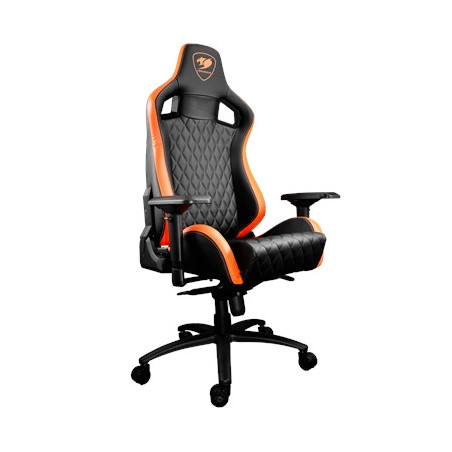 Cougar Armor S Gaming Chair with Reclining and Height Adjustment Black and Orange