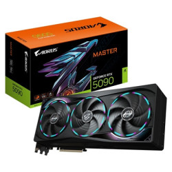 Gigabyte NVIDIA GeForce RTX 5090 AORUS MASTER 32G Graphics Card  32GB GDDR7  21760 CUDA Cores  2655 MHz Core Clock  Triple Fan  