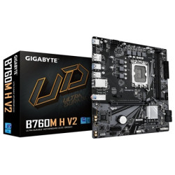 Gigabyte B760M H V2 Intel 1700 Socket Motherboard  Micro-ATX  2x DDR5 Slots  1x M.2 Sockets  GbE LAN  1x DisplayPort / 1x HDMI P