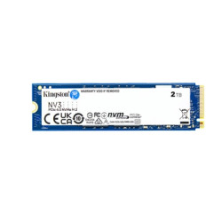 Kingston NV3 (SNV3S/2000G) 2TB NVMe SSD  M.2 Interface  PCIe Gen4  2280  Read 6000 MB/s  Write 5000 MB/s  3 Year Warranty