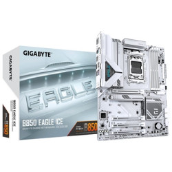 Gigabyte B850 EAGLE ICE AMD AM5 Socket Motherboard  ATX  4x DDR5 Slots  3x M.2 Socket  Fitted I/O Shield  2.5GbE LAN  1x Display