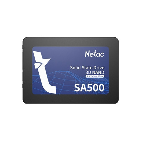 Netac SA500 (NT01SA500-256-S3X) 256GB 2.5 Inch SSD  Sata 3 Interface  Read 520MB/s  Write 450MB/s  3 Year Warranty