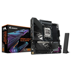 Gigabyte B850M AORUS ELITE WIFI6E AMD AM5 Socket Motherboard  Micro-ATX  4x DDR5 Slots  2x M.2 Socket  Fitted I/O Shield  2.5GbE