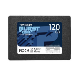 Patriot Elite (PBE120GS25SSDR) 120GB 2.5 Inch SSD  Sata 3 Interface  Read 450MB/s  Write 320MB/s 3 Year Warranty