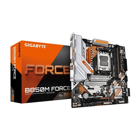 Gigabyte B850M FORCE AMD AM5 Socket Motherboard  Micro-ATX  2x DDR5 Slots  3x M.2 Socket  2.5GbE LAN  1x DisplayPort / 1x HDMI P