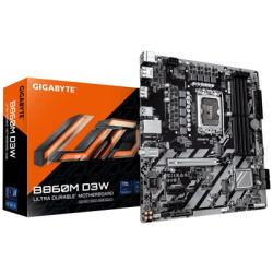 Gigabyte B860M D3W Intel 1851 Socket Motherboard  Micro-ATX  4x DDR5 Slots  2x M.2 Sockets  GbE LAN  2x DisplayPorts / 1x HDMI P