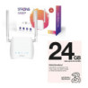 Strong 4GROUTER300MUK 4G LTE CAT4 Unlocked Mobile Broadband Wireless Router (Including 1 x Three 3G 4G & 5G-Ready 24GB Prepaid M