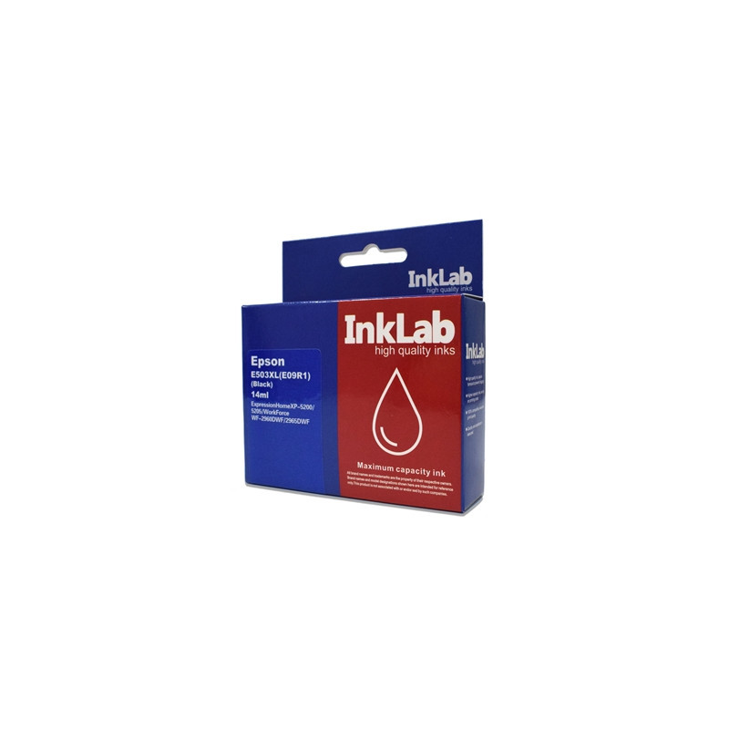 InkLab 503XL Epson Compatible Black Replacement Ink
