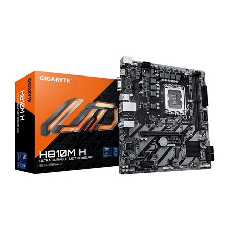 Gigabyte H810M H Intel 1851 Socket Motherboard  Micro-ATX  2x DDR5 Slots  1x M.2 Socket  GbE LAN  1x D-Sub / 1x HDMI Port