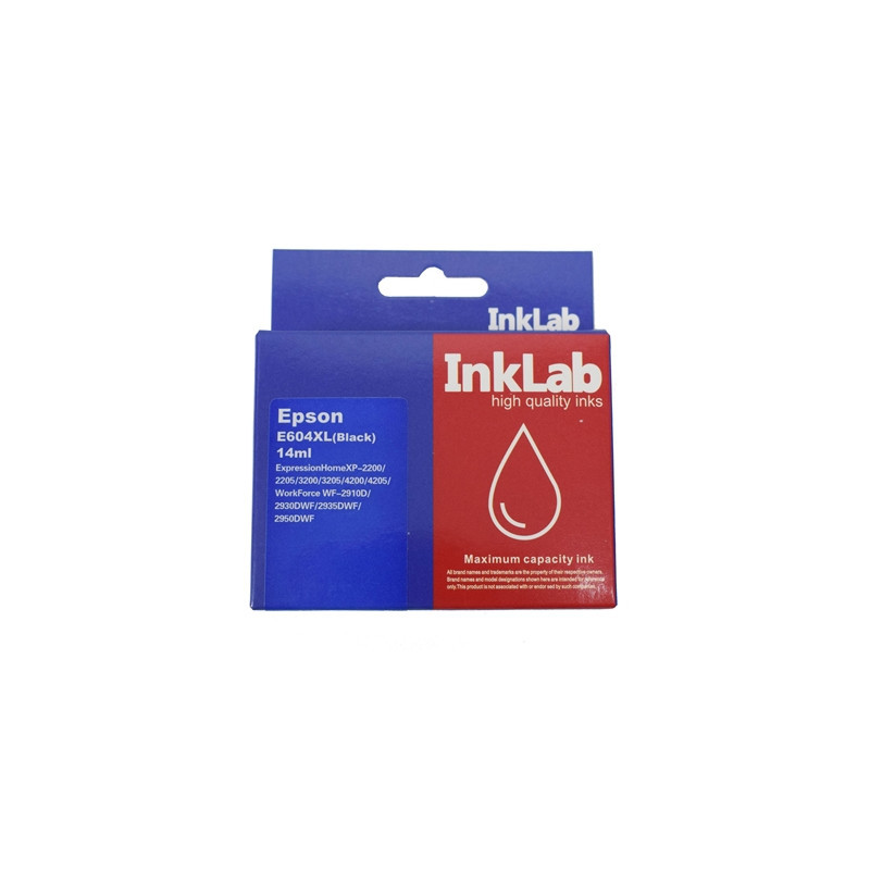 InkLab Black Compatible Ink Cartridge  High Yield - Replacement for 604XLBK Printers