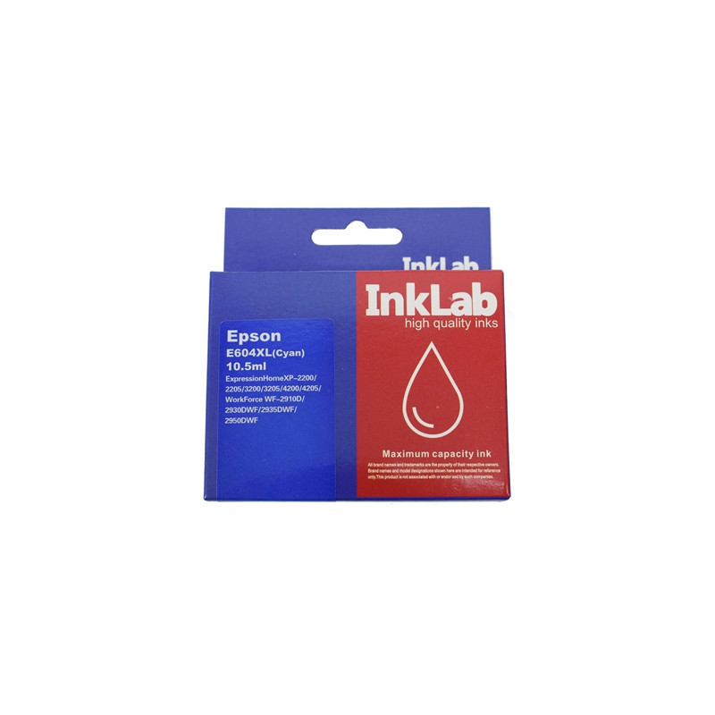 InkLab Cyan Compatible Ink Cartridge  High Yield - Replacement for 604XLC Printers