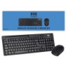 Evo Labs WM-757UK Wireless Keyboard and Mouse Combo Set  With Integrated Tablet/ Mobile/ Smartphone Stand  2.4GHz Full Size Qwer