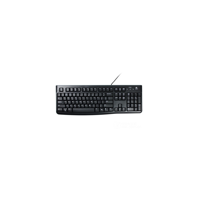 Logitech K120 Wired Keyboard for Windows  USB Plug-and-Play  Full-Size  Spill-Resistant  Curved Space Bar  Compatible with PC an