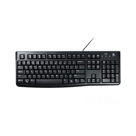Logitech K120 Wired Keyboard for Windows  USB Plug-and-Play  Full-Size  Spill-Resistant  Curved Space Bar  Compatible with PC an