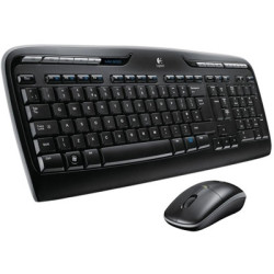 Logitech MK330 Wireless Keyboard and Mouse Combo for Windows  2.4 GHz Wireless with USB-Receiver  Portable Mouse  Multimedia Key