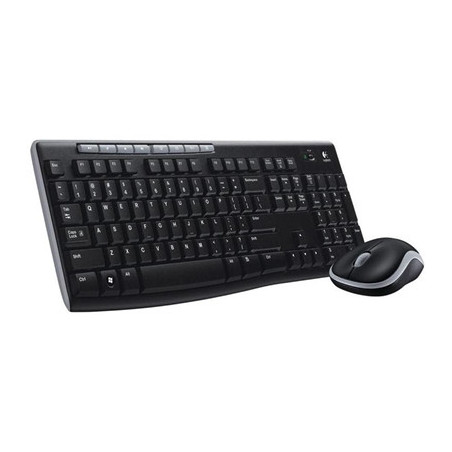 Logitech MK270 Wireless Keyboard and Mouse Combo for Windows  2.4 GHz Wireless  Compact Mouse  8 Multimedia and Shortcut Keys fo