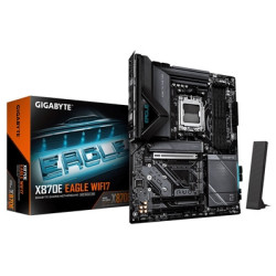 Gigabyte X870E EAGLE WIFI7 AMD AM5 Socket Motherboard  ATX  4x DDR5 Slots  4x M.2 Socket  Fitted I/O Shield  5GbE LAN  Wi-Fi 7  