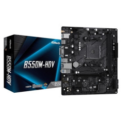 ASRock B550M-HDV AMD AM4 Socket Motherboard  Micro-ATX  2x DDR4 Slots  1x M.2 Socket  GbE LAN  1x D-Sub / 1x DVI-D / 1x HDMI Por