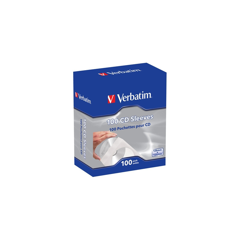 Verbatim CD Paper Sleeves 100-Pack