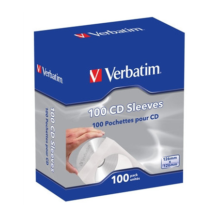 Verbatim CD Paper Sleeves 100-Pack