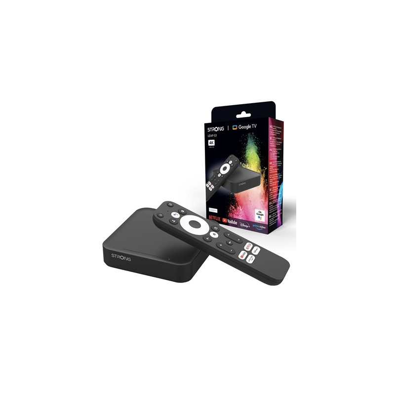 Strong LEAP-S3UK Google TV Certified Smart 4K HDR Android TV Box