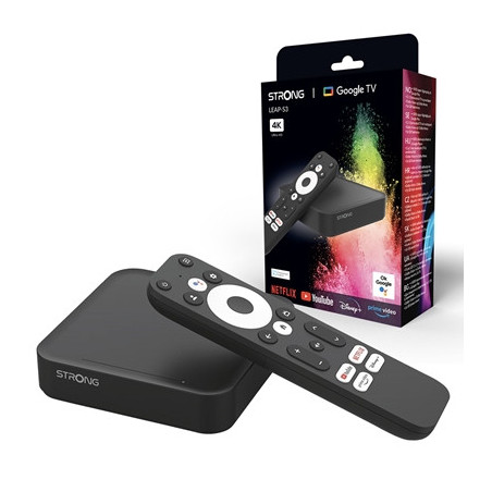 Strong LEAP-S3UK Google TV Certified Smart 4K HDR Android TV Box