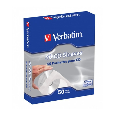 Verbatim CD-DVD Paper Sleeves 50-Pack