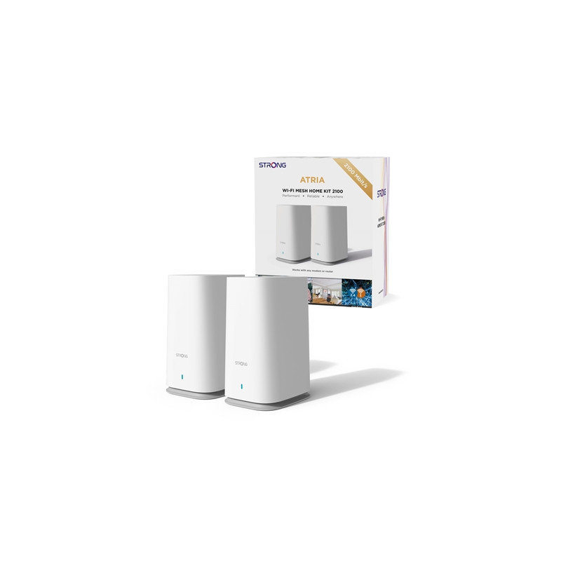 Strong MESHKIT2100UK(DUO) AC2100 Whole Home Wi-Fi Mesh System (2 Pack) - 3 300sq.ft Coverage