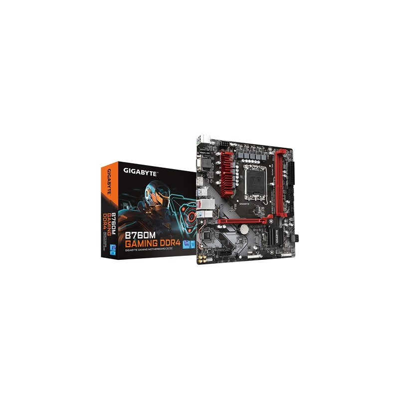 Gigabyte B760M GAMING DDR4 Intel 1700 Socket Motherboard  Micro-ATX  2x DDR4 Slots  2x M.2 Sockets  2.5GbE LAN  1x D-Sub / 1x Di
