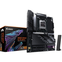 Gigabyte B850 AORUS ELITE WIFI7 AMD AM5 Socket Motherboard  ATX  4x DDR5 Slots  3x M.2 Sockets  2x USB-C Port  Fitted I/O Shield