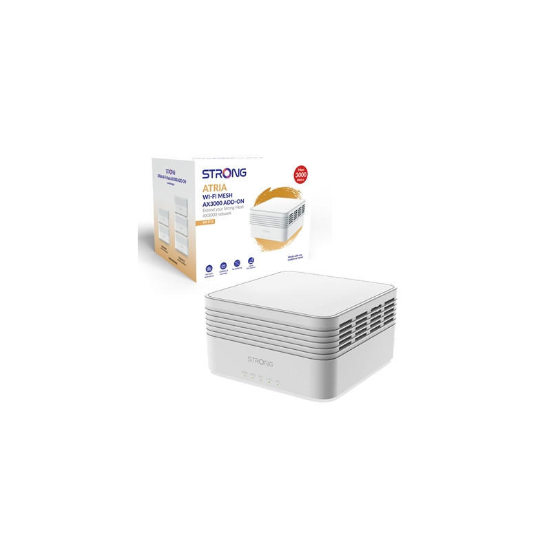 Strong MESHAX3000ADDUK AX3000 Whole Home Wi-Fi 6 Mesh System/Additional Unit (1 Pack) - 1 600sq.ft Coverage