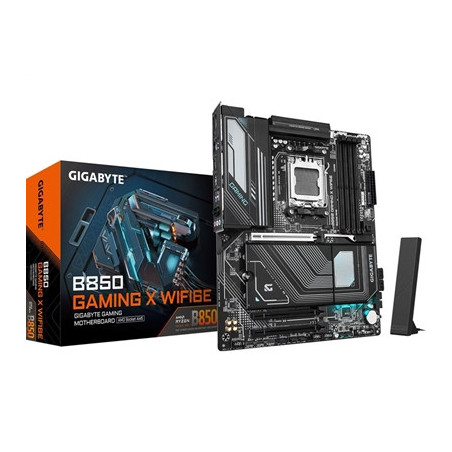 Gigabyte B850 GAMING X WIFI6E AMD AM5 Socket Motherboard  ATX  4x DDR5 Slots  3x M.2 Sockets  Fitted I/O Shield  2.5GbE LAN  Wi-