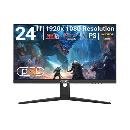 piXL X-Series GS24IDPHA 24.5 Inch Full HD IPS Gaming Monitor with 200Hz Refresh Rate  1920 x 1080 Resolution  0.5ms Response Tim