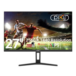 piXL X-Series GS27QIDPHA 27 Inch QHD IPS Gaming Monitor with 200Hz Refresh Rate  2560 x 1440 Resolution  1ms Response Time  2x H