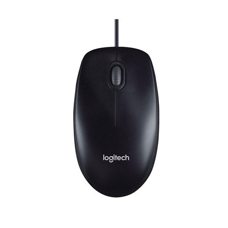 Logitech M90 Wired USB Mouse  3-Buttons  1000dpi and Optical Tracking  Ambidextrous Design for PC  Mac and Laptop  Black