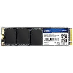 NETAC NV2000 (NT01NV2000-512-E4X) 512GB NVMe SSD  M.2 Interface  PCIe Gen3  2280  Read 2500MB/s  Write 1900MB/s  5 Year Warranty