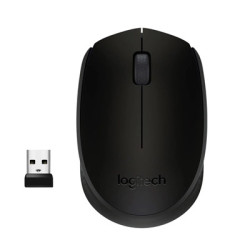 Logitech Wireless Mouse M171  Compact Ambidextrous Curve Design  12-Month Battery  2.4 GHz wireless connection  Black