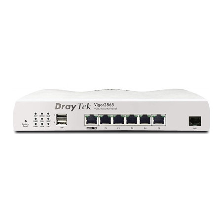 DrayTek V2865-K Vigor 2865 Multi-WAN Firewall VDSL Modem Router