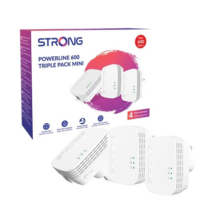 Strong POWERL600TRIMINIUK AV600 Mini Powerline Kit Triple Pack (3 Pack)
