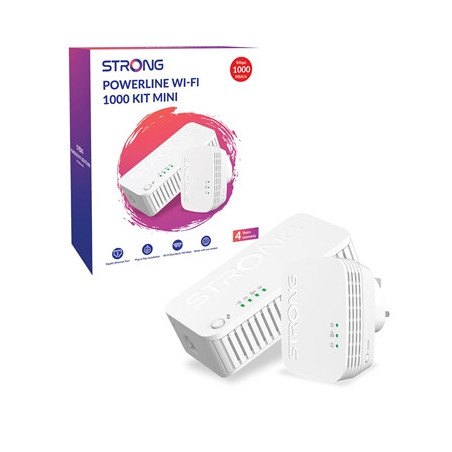 Strong POWERWF1000DUOMINIUK AV1000 Mini WI-FI Powerline Kit (2 Pack)