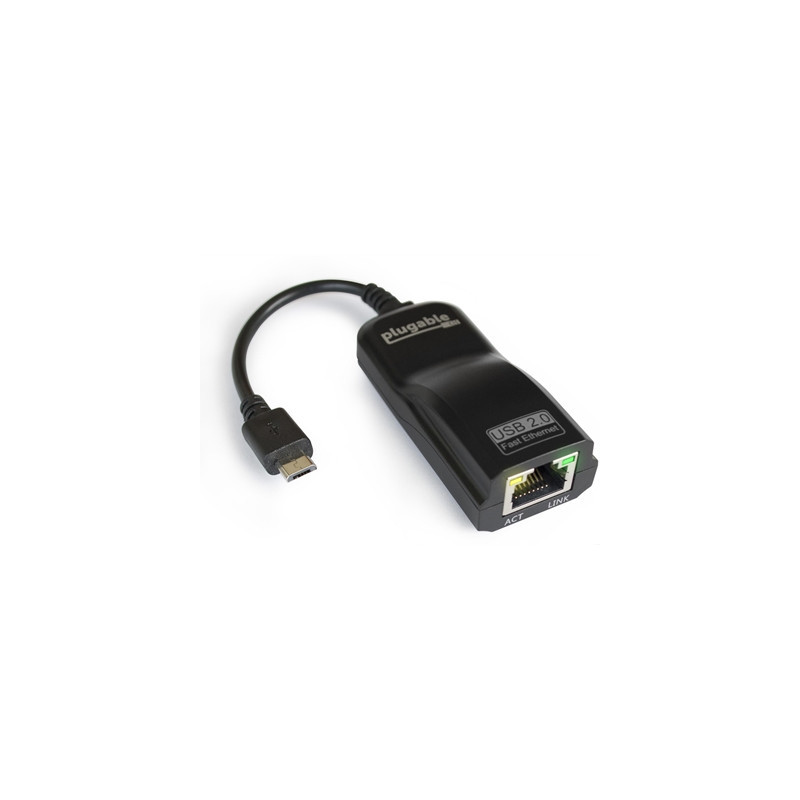 Plugable USB2-OTGE100 USB 2.0 OTG Micro USB to 10/100 Ethernet Adapter