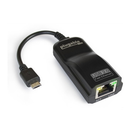 Plugable USB2-OTGE100 USB 2.0 OTG Micro USB to 10/100 Ethernet Adapter