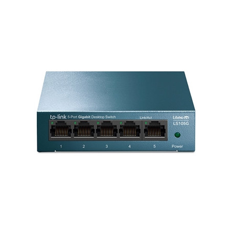 TP-Link LiteWave LS105G 5-Port 10/100/1000Mbps Metal Gigabit Desktop Network Switch
