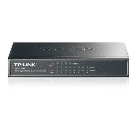 TP-Link TL-SG1008P 8-Port Metal Gigabit Desktop PoE Switch with 4-Port PoE+ (64W)