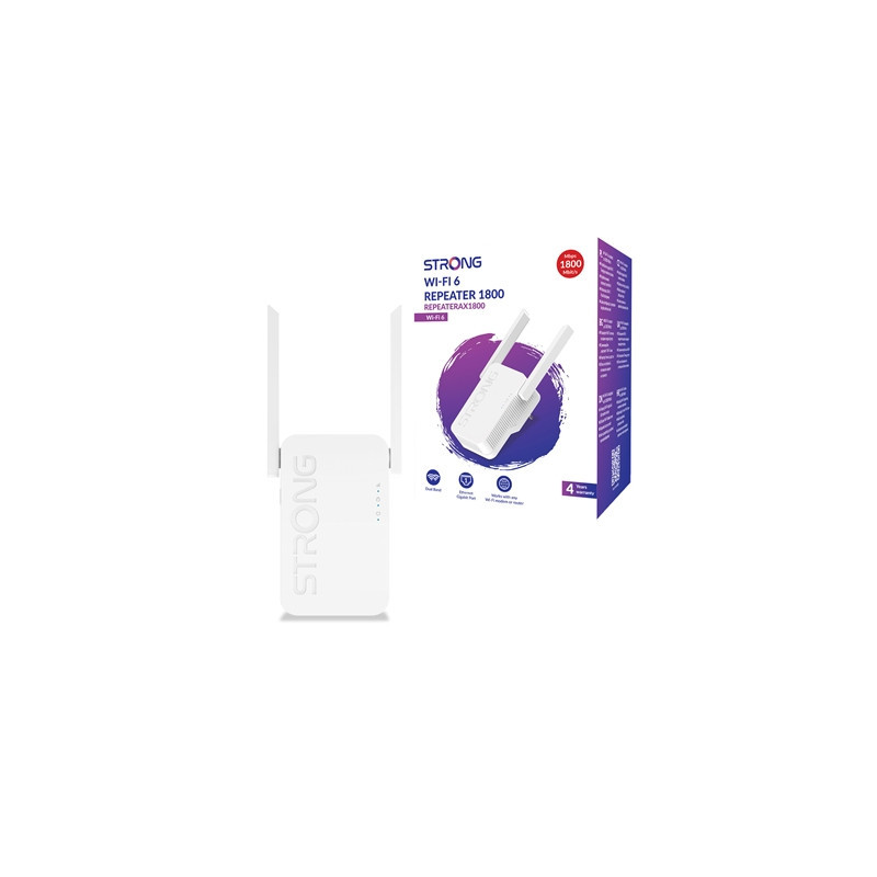 Strong REPEATERAX1800UK AX1800 WI-FI Range Extender/Repeater