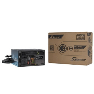 Seasonic CORE BC 650W 80 PLUS Bronze ATX 3.1 Fixed-Cable PSU with 120mm HDB Fan & 5 Year Warranty  Black