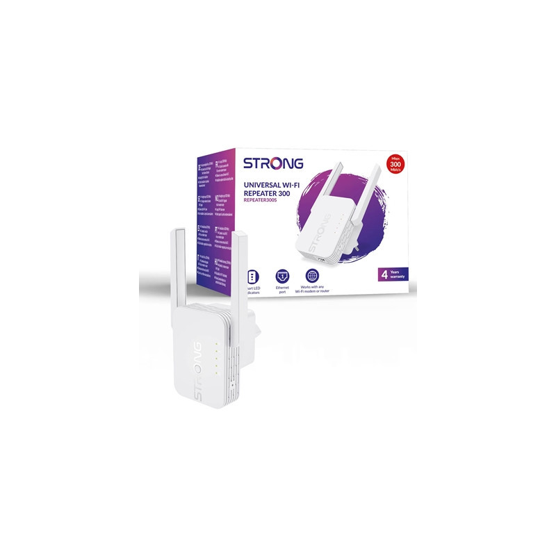 Strong REPEATER300SUK N300 Wi-Fi Extender with Network port
