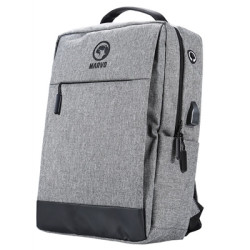 Marvo Scorpion Urbano 20 Black Waterproof 15.6 Inch Laptop Backpack with USB Charging Port (Grey)