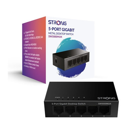 Strong SW5000MUK 5 Port Gigabit Switch (Metal)